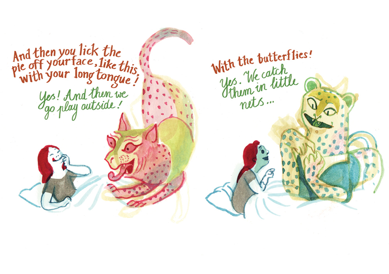 Illustration for article titled D&Q exclusive: Panther puts a chilling twist on a little girl’s imaginary friend